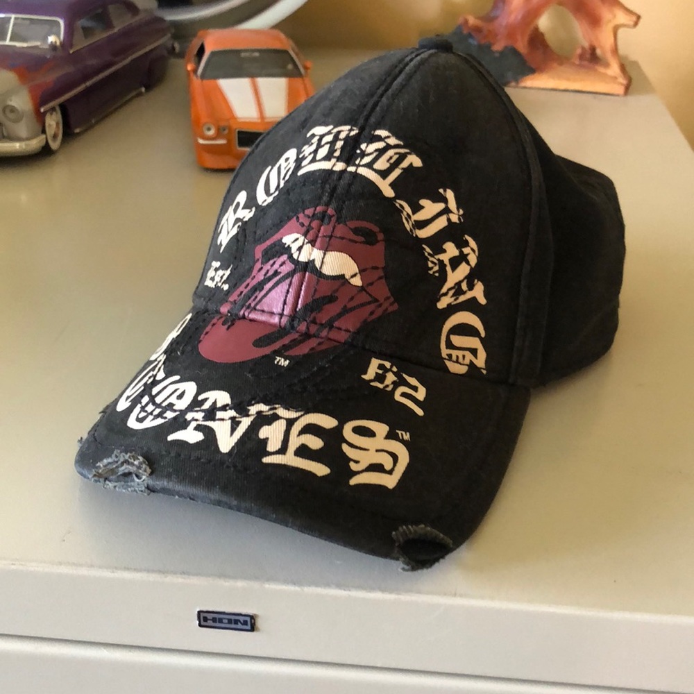 Rolling Stones destroyed baseball hat